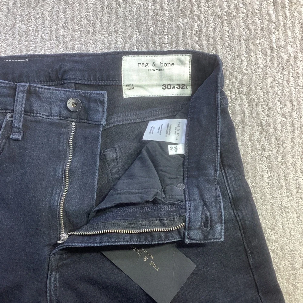 Rag & Bone‎  Mens Slim Fit 2 Stride Inkwell Denim Jeans 30 x 32 NWT